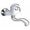 Kuchyňská, koupelnová baterie Metalia 55 55074.1 Bílá - Chrom, plná páčka, 100 mm