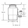 Drtič odpadu Blanco M200 evolution - ISE, s pneuspínačem Drtič odpadu Blanco M200 evolution - ISE, s pneuspínačem
