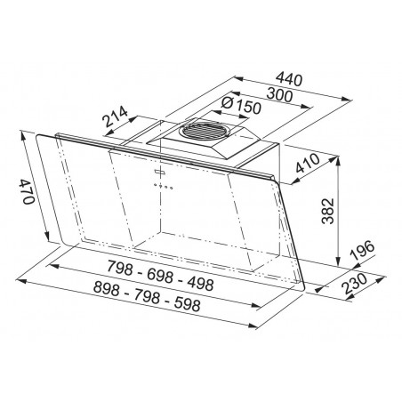 Odsavač par Franke Smart FSMA 605 BK Černá