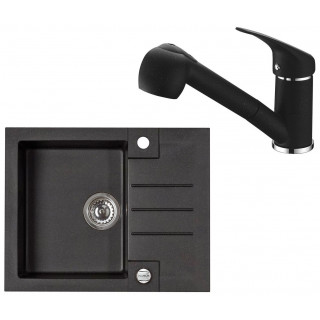 Set Alveus (dřez Rock 30 Black 91 + baterie AM 20 Black 91)