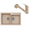 Set Alveus (dřez Rock 90 Beige 55 + baterie AM 20 Beige 55)