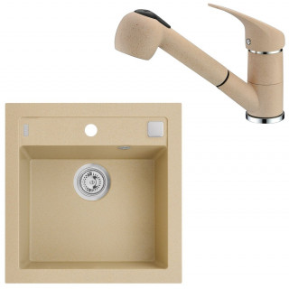 Set Alveus (dřez Formic 20 Beige 55 + baterie AM 20 Beige 55)