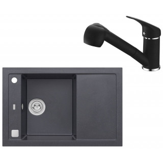 Set Alveus (dřez Formic 30 Black 91 + baterie AM 20 Black 91)
