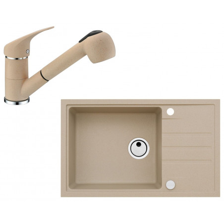 Set Alveus (dřez Intermezzo 130 Beige 55 + baterie AM 20 Beige 55 + dárek) Set Alveus (dřez Intermezzo 130 Beige 55 + baterie AM 20 Beige 55 + dárek)