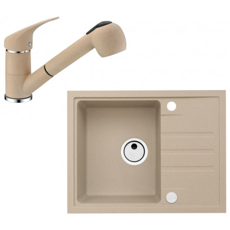 Set Alveus (dřez Intermezzo 30 Beige 55 + baterie AM 20 Beige 55 + dárek)