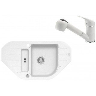 Set Alveus (dřez Niagara 60 White 11 + baterie AM 20 White 11)