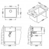 Kuchyňský dřez Alveus Kombino 50 Satin, pro spodní montáž