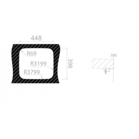 Kuchyňský dřez Sinks Laguna 490 V 0,8 mm, leštěný, trojmontáž
