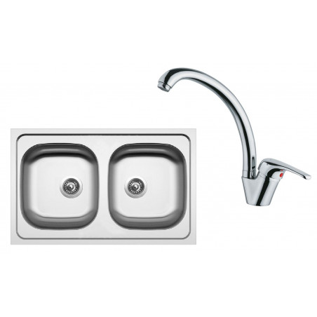 Set Sinks (dřez Classic 800 DUO + baterie Vento 55)
