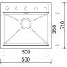Kuchyňský dřez Sinks Solo 560 Metalblack 74 Kuchyňský dřez Sinks Solo 560 Metalblack 74