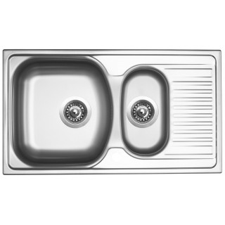 Kuchyňský dřez Sinks Twin 780.1 V 0,6 mm, matný