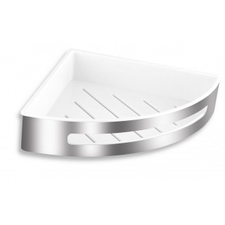 Rohová sprchová polička velká Titania - Yacore 65579.4 Leštěná nerez