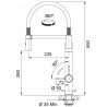 Kuchyňská baterie Franke Vital Tap Chrom/Gun Metal, se sprchou