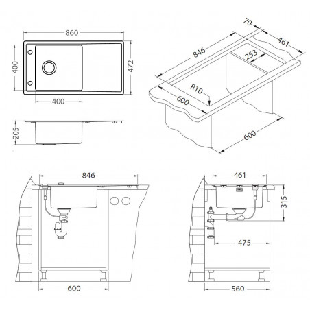 Kuchyňský dřez Alveus Stricto 20