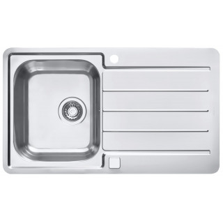 Kuchyňský dřez Alveus Line 20 Maxim Satin, s excentrem, pro přesahovou nebo integrovanou montáž