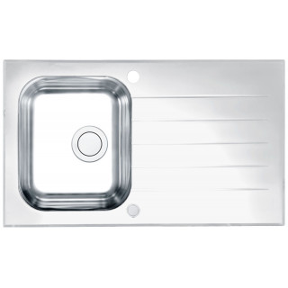 Kuchyňský dřez Alveus Glassix 10 UP bílá/satin