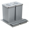 Košový systém Sinks Practiko 600 EK9113, do 600 mm široké skříňky, výška 435 mm, 2x 20 l nádoba + 2x miska.