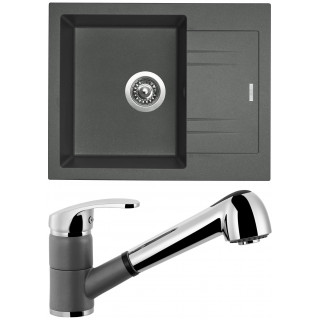 Set Sinks (dřez Linea 600 Titanium 72 + baterie Legenda S Titanium 72)