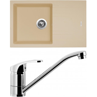 Set Sinks (dřez Linea 780 Sahara 50 + baterie Pronto Chrom - lesklý)