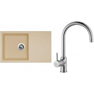 Set Sinks G4250 (dřez Linea 780 Sahara 50 + baterie Vitalia Chrom - lesklý)