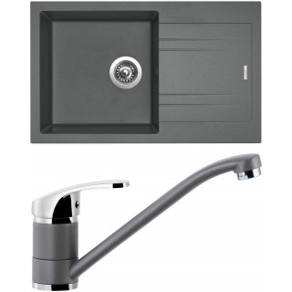 Set Sinks (dřez Linea 780 Titanium 72 + baterie Pronto Titanium 72)