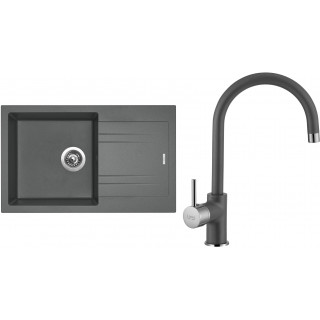 Set Sinks G4472 (dřez Linea 780 Titanium 72 + baterie Vitalia Titanium 72)